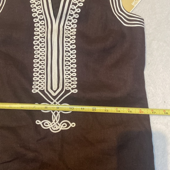 MICHAEL MICHAEL KORS NWT Size 2 Sleeveless Brown Linen Dress - Picture 10 of 13
